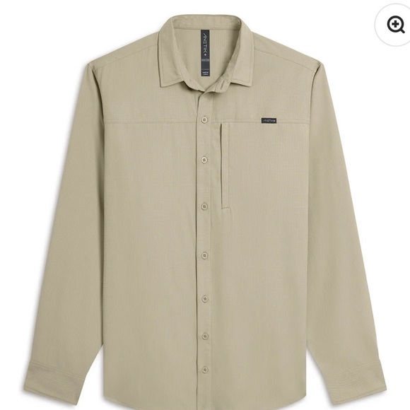 Anetik Other - ANETIK Technician Sun Protect Button up khaki mens medium $100